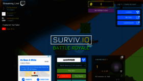 What Surviv.io website looked like in 2020 (5 years ago)