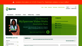 What Sparrow.org website looked like in 2020 (3 years ago)