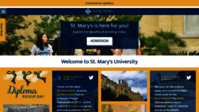What Stmarytx.edu website looked like in 2020 (3 years ago)