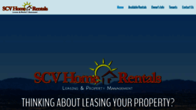 What Scvhomerentals.com website looked like in 2020 (3 years ago)