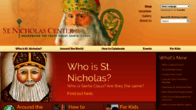 What Stnicholascenter.org website looked like in 2020 (3 years ago)