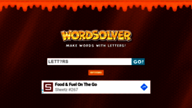 What Scrabblesolver.net website looked like in 2020 (3 years ago)
