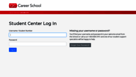 What Studentcenter.qccareerschool.com website looked like in 2020 (4 years ago)