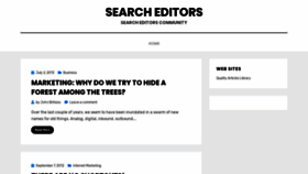 What Searcheditors.com website looked like in 2020 (3 years ago)