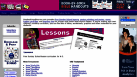 What Sundayschoolsources.com website looked like in 2020 (3 years ago)