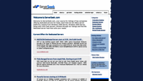 What Serverseek.com website looked like in 2020 (3 years ago)