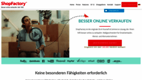 What Shopfactory.de website looked like in 2020 (3 years ago)