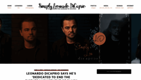 What Simplyleonardodicaprio.com website looked like in 2020 (3 years ago)
