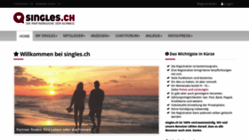 What Singels.ch website looked like in 2020 (3 years ago)