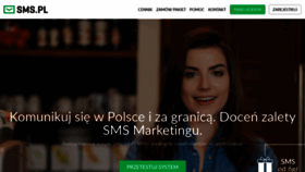 What Sms.pl website looked like in 2020 (3 years ago)