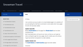 What Snowmantravel.com website looked like in 2020 (3 years ago)
