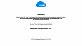 What Snugmattress.co.uk website looked like in 2020 (5 years ago)