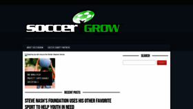 What Soccergrow.org website looked like in 2020 (3 years ago)