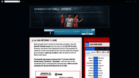 What Spanishfootballsports.blogspot.com website looked like in 2020 (3 years ago)