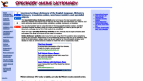 What Specialist-online-dictionary.com website looked like in 2020 (3 years ago)