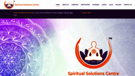 What Spiritualsolutionscentre.org website looked like in 2020 (3 years ago)