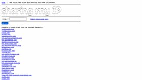 What Sharingmyip.com website looked like in 2020 (5 years ago)