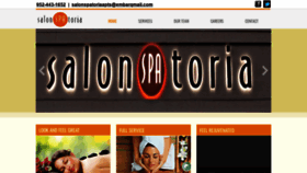 What Salonspatoria.com website looked like in 2020 (3 years ago)