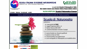 What Scuolanaturopatia.it website looked like in 2020 (3 years ago)
