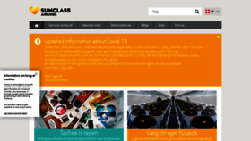 What Sunclassairlines.dk website looked like in 2020 (3 years ago)