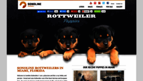 What Sonolinerottweilers.com website looked like in 2020 (3 years ago)