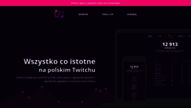 What Streamerzy.pl website looked like in 2020 (3 years ago)