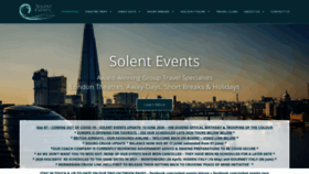 What Solentevents.co.uk website looked like in 2020 (3 years ago)