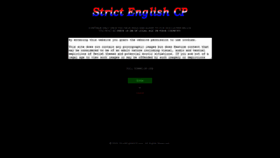 What Strictenglishcp.com website looked like in 2020 (3 years ago)