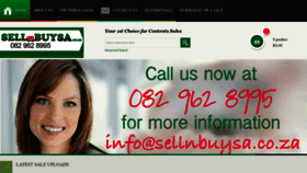 What Sellnbuysa.co.za website looked like in 2020 (3 years ago)