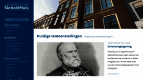 What Sieboldhuis.org website looked like in 2020 (5 years ago)