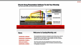 What Sundayworship.net website looked like in 2020 (3 years ago)