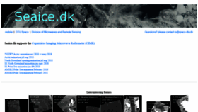 What Seaice.dk website looked like in 2020 (3 years ago)