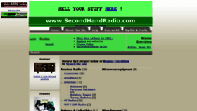 What Secondhandradio.com website looked like in 2020 (3 years ago)