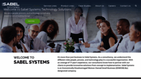 What Sabelsystems.com website looked like in 2020 (3 years ago)