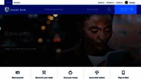 What Stanbicbank.co.zm website looked like in 2020 (3 years ago)