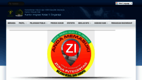 What Singaraja.imigrasi.go.id website looked like in 2020 (3 years ago)