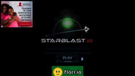 What Starblast.io website looked like in 2020 (5 years ago)