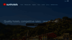 What Sunhotels.net website looked like in 2020 (3 years ago)