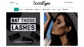What Socialeyeslashes.com website looked like in 2020 (3 years ago)