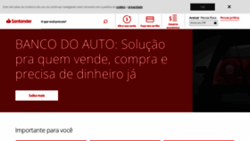 What Santander.com.br website looked like in 2020 (3 years ago)
