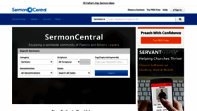 What Sermoncentral.com website looked like in 2020 (3 years ago)