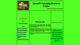 What Samuellearning.org website looked like in 2020 (3 years ago)