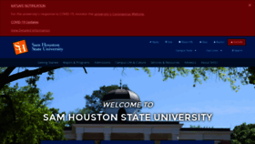 What Shsu.edu website looked like in 2020 (3 years ago)