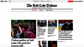 What Sltrib.com website looked like in 2020 (3 years ago)