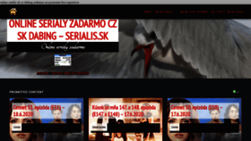 What Serialis.sk website looked like in 2020 (3 years ago)