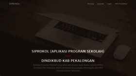 What Siprokol.dindikbudkabpekalongan.com website looked like in 2020 (3 years ago)