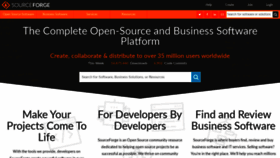 What Sourceforge.net website looked like in 2020 (3 years ago)