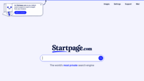 What Startpage.com website looked like in 2020 (5 years ago)