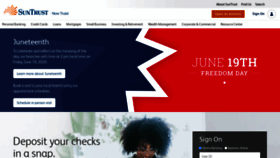 What Suntrust.com website looked like in 2020 (3 years ago)