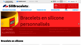 What Silibracelets.fr website looked like in 2020 (3 years ago)